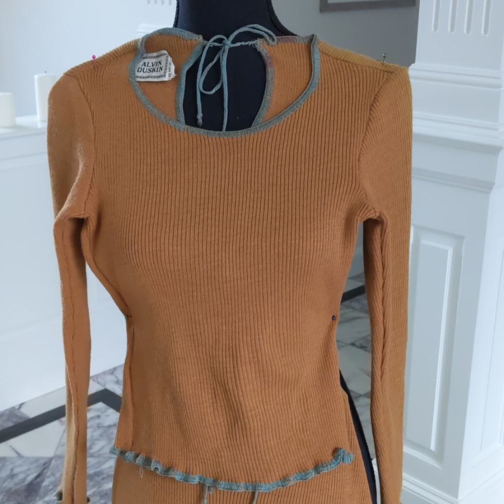 COPY - Rare Vintage Alvin Duskin 2 Pc Knit Dress S/XS